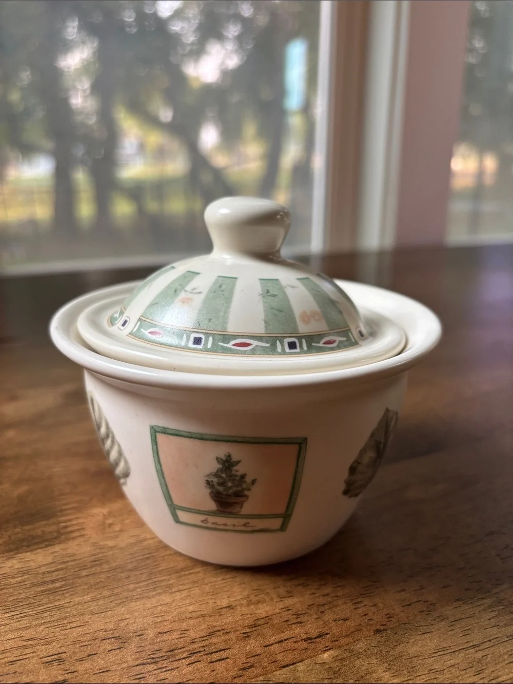 Vintage Pfaltzgraff “Naturewood” Sugar Bowl Cottagecore